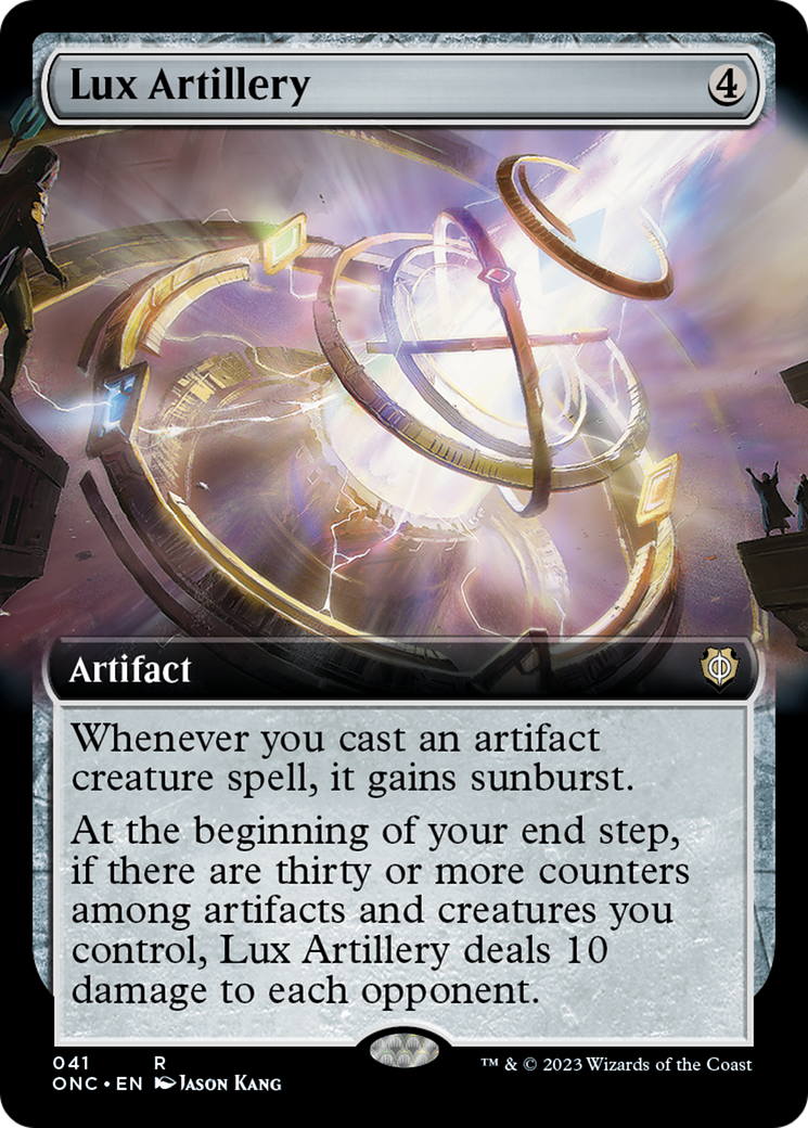 Lux Artillery (Extended Art) [Phyrexia: All Will Be One Commander] | Jomio and Rueliete's Cards and Comics