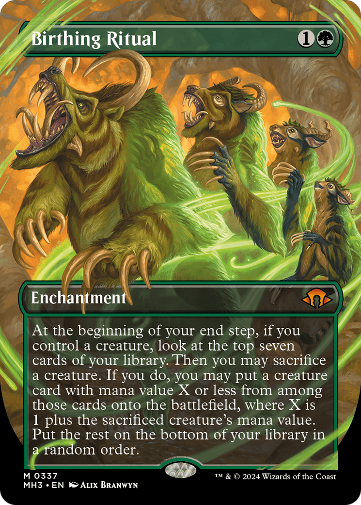 Birthing Ritual (Borderless) [Modern Horizons 3] | Jomio and Rueliete's Cards and Comics