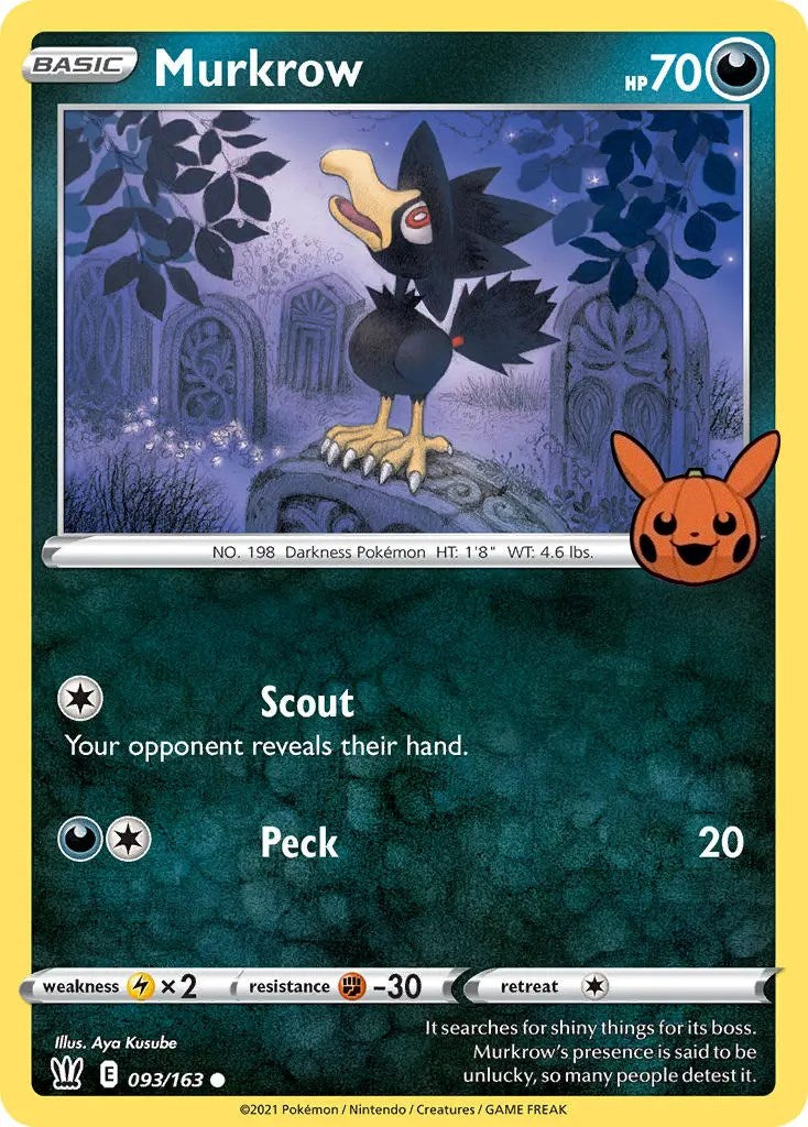 Murkrow (093/163) [Trick or Trade] | Jomio and Rueliete's Cards and Comics