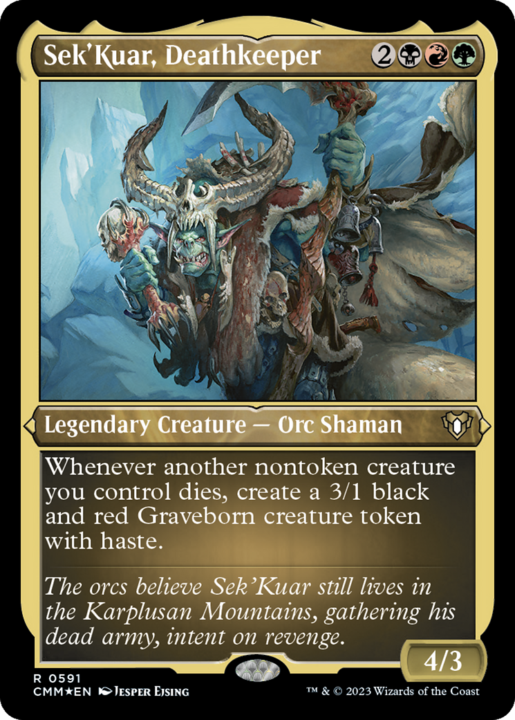Sek'Kuar, Deathkeeper (Foil Etched) [Commander Masters] | Jomio and Rueliete's Cards and Comics