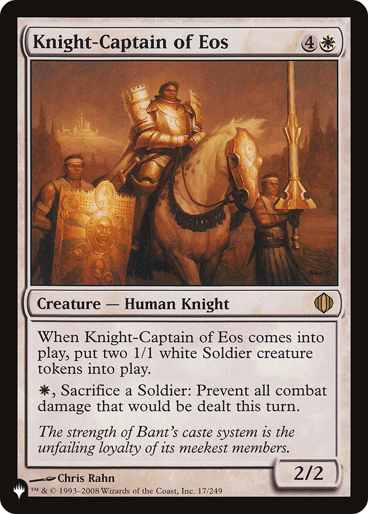 Knight-Captain of Eos [The List] | Jomio and Rueliete's Cards and Comics