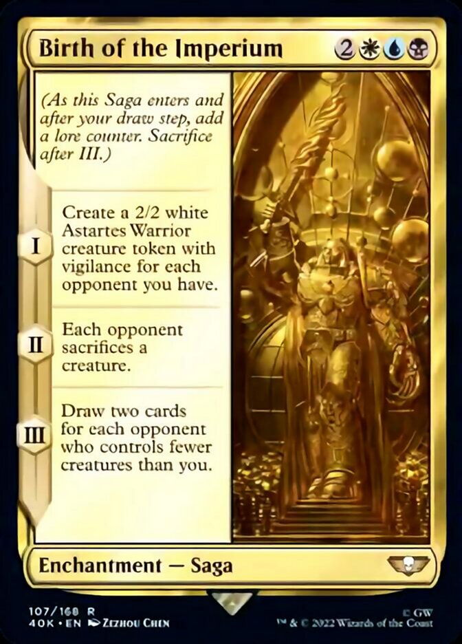 Birth of the Imperium (Surge Foil) [Warhammer 40,000] | Jomio and Rueliete's Cards and Comics