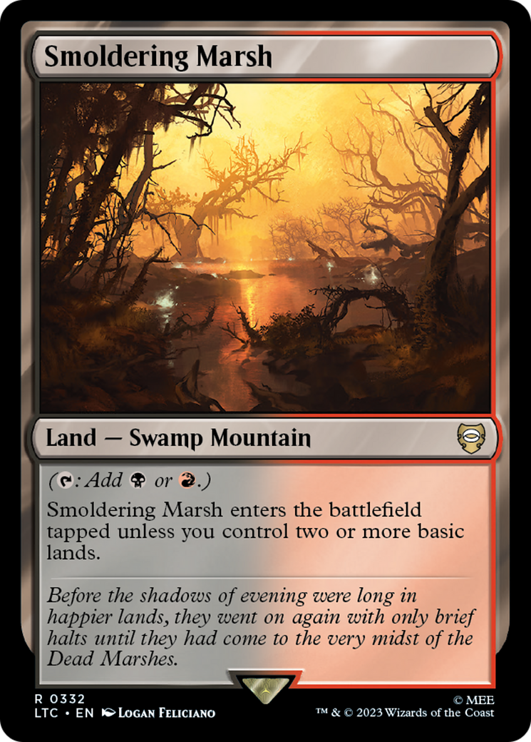 Smoldering Marsh [The Lord of the Rings: Tales of Middle-Earth Commander] | Jomio and Rueliete's Cards and Comics