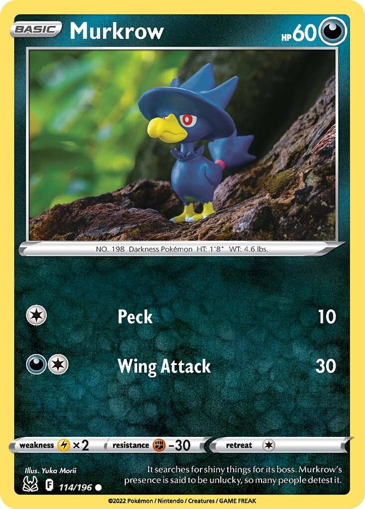 Murkrow (114/196) [Sword & Shield: Lost Origin] | Jomio and Rueliete's Cards and Comics