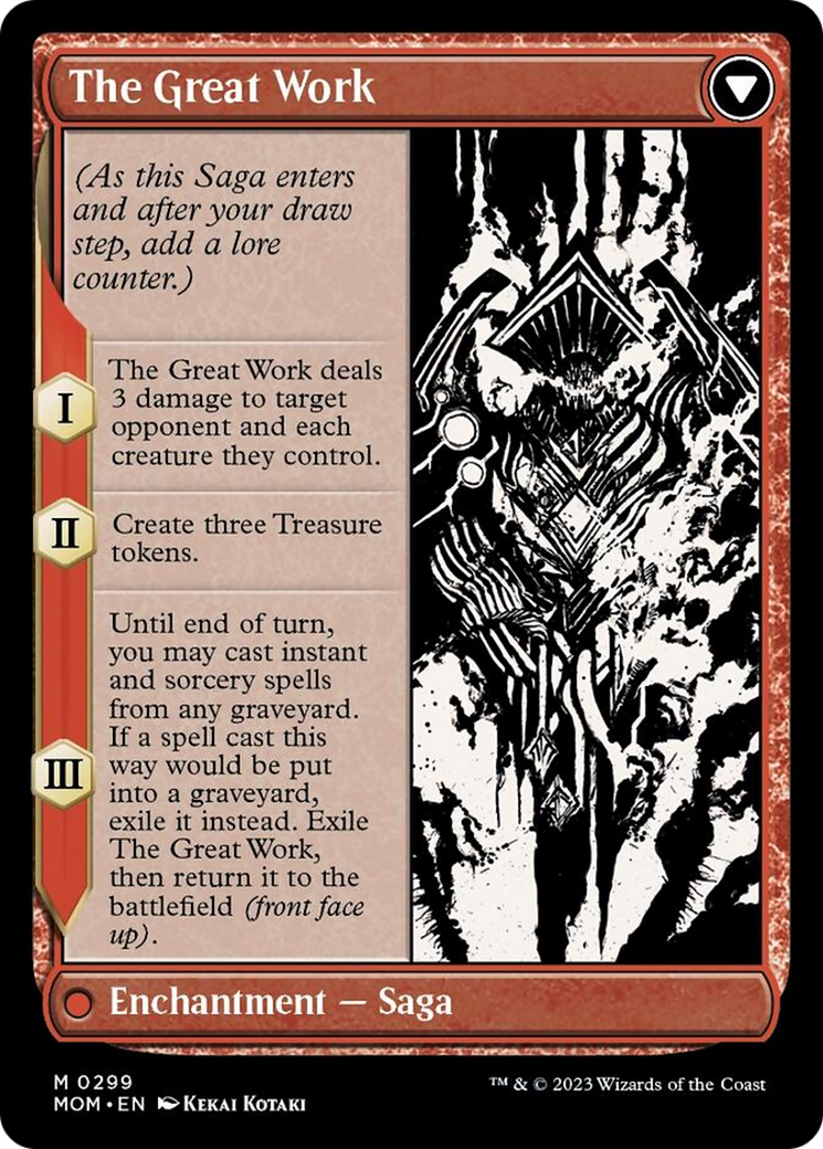Urabrask // The Great Work (Showcase Planar Booster Fun) [March of the Machine] | Jomio and Rueliete's Cards and Comics