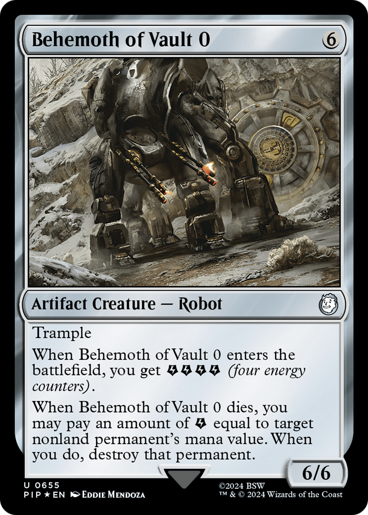 Behemoth of Vault 0 (Surge Foil) [Fallout] | Jomio and Rueliete's Cards and Comics