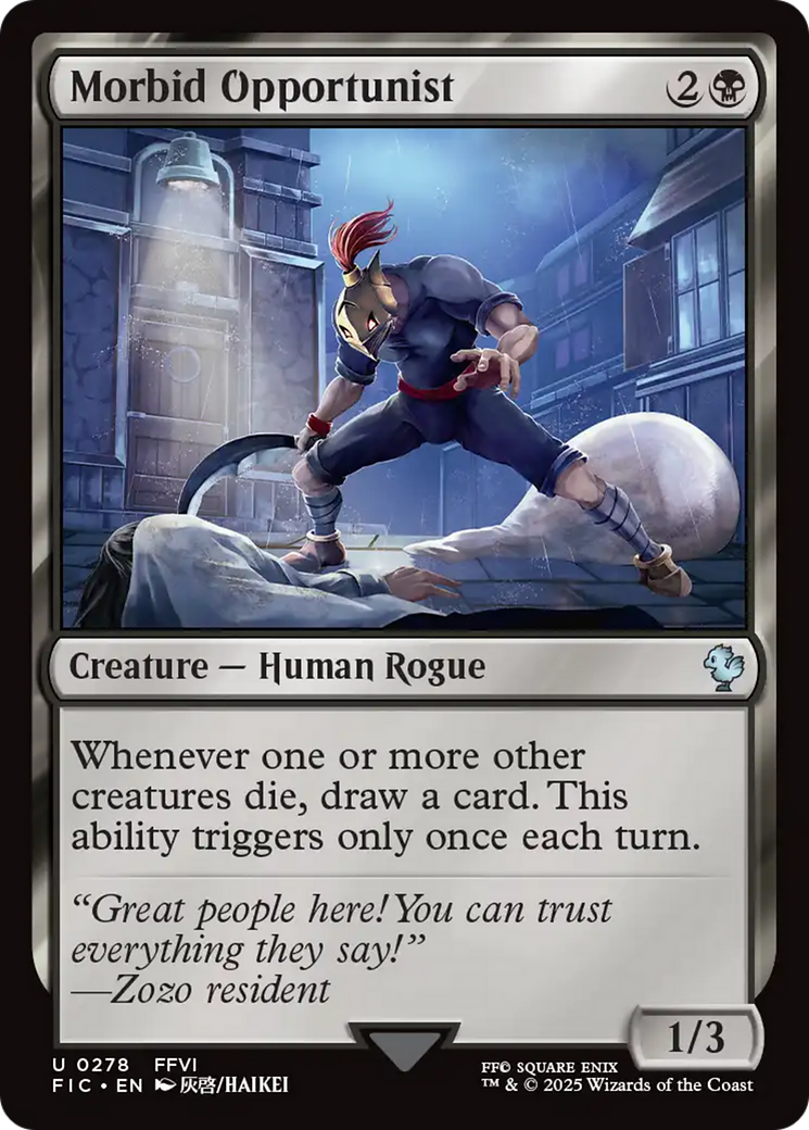Morbid Opportunist [FINAL FANTASY Commander] | Jomio and Rueliete's Cards and Comics