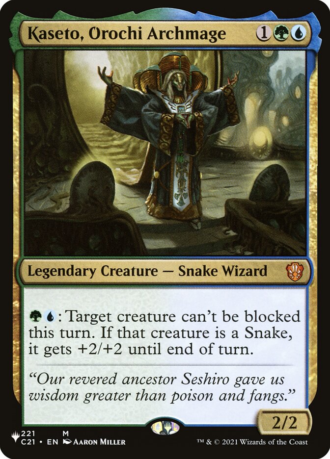 Kaseto, Orochi Archmage [The List] | Jomio and Rueliete's Cards and Comics
