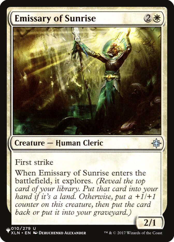 Emissary of Sunrise [The List] | Jomio and Rueliete's Cards and Comics