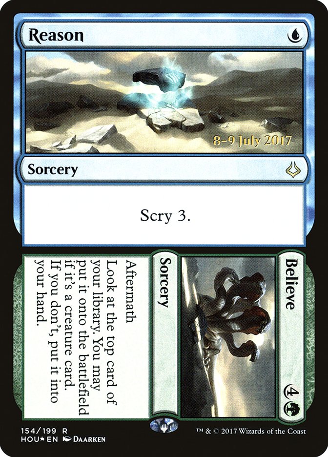 Reason // Believe [Hour of Devastation Prerelease Promos] | Jomio and Rueliete's Cards and Comics