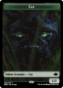 Goblin // Cat (008) Double-Sided Token [Dominaria Remastered Tokens] | Jomio and Rueliete's Cards and Comics
