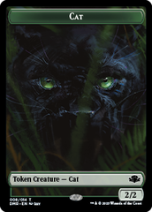 Goblin // Cat (008) Double-Sided Token [Dominaria Remastered Tokens] | Jomio and Rueliete's Cards and Comics