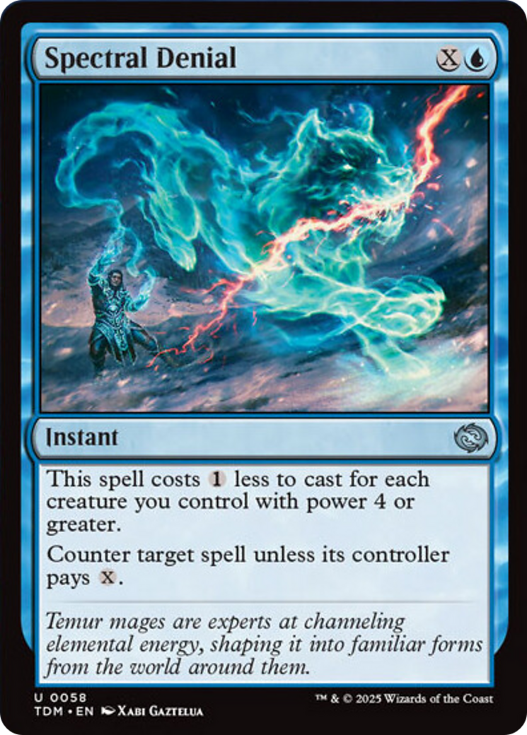 Spectral Denial [Tarkir: Dragonstorm] | Jomio and Rueliete's Cards and Comics