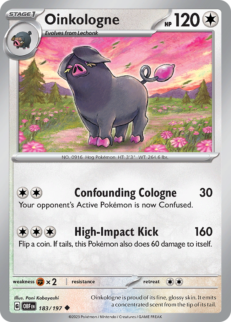 Oinkologne (183/197) [Scarlet & Violet: Obsidian Flames] | Jomio and Rueliete's Cards and Comics
