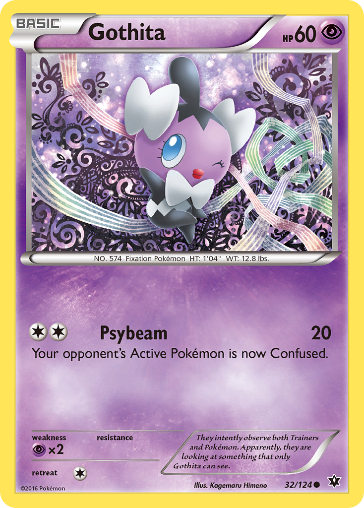 Gothita (32/124) [XY: Fates Collide] | Jomio and Rueliete's Cards and Comics