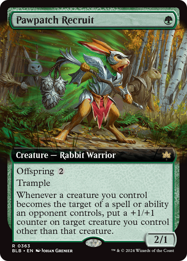 Pawpatch Recruit (Extended Art) [Bloomburrow] | Jomio and Rueliete's Cards and Comics