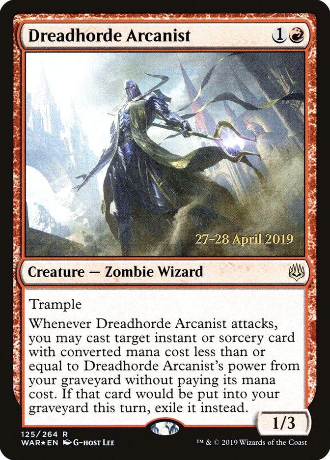 Dreadhorde Arcanist [War of the Spark Prerelease Promos] | Jomio and Rueliete's Cards and Comics