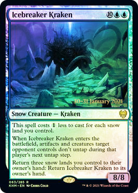 Icebreaker Kraken [Kaldheim Prerelease Promos] | Jomio and Rueliete's Cards and Comics