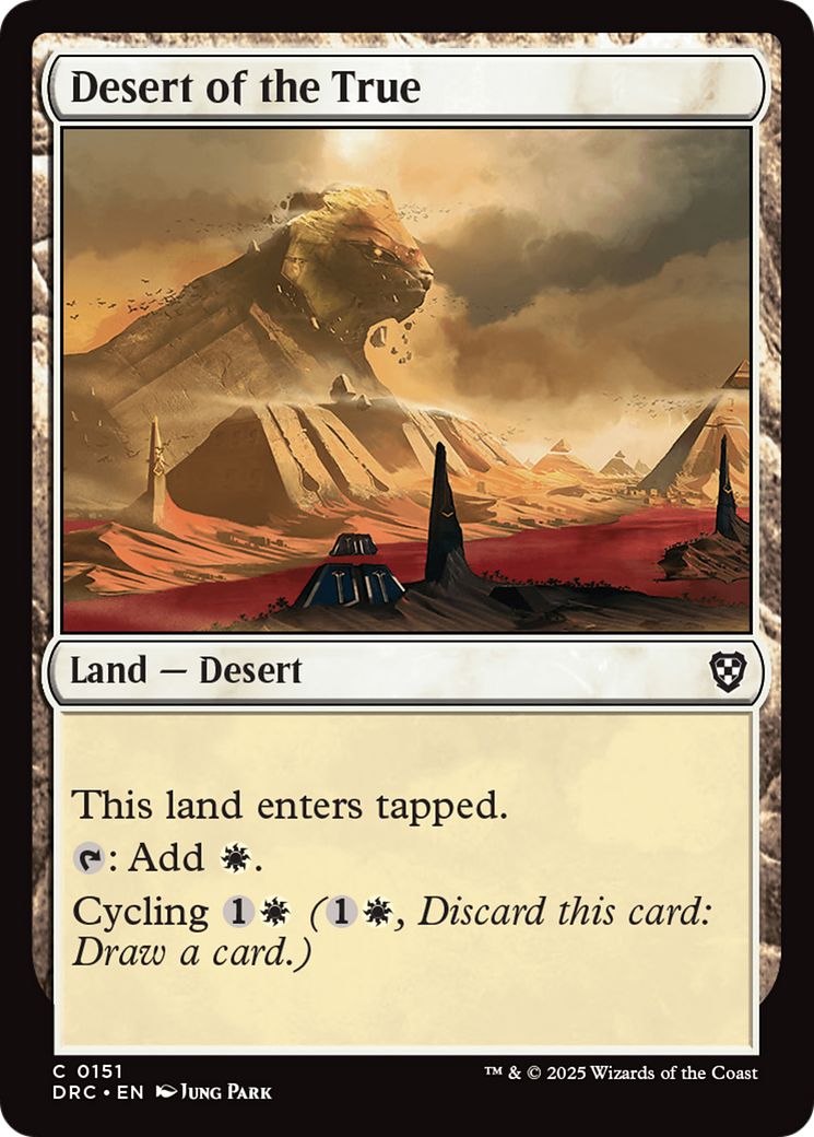 Desert of the True [Aetherdrift Commander] | Jomio and Rueliete's Cards and Comics