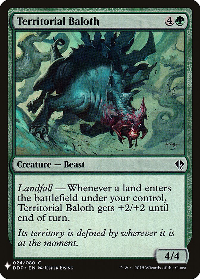 Territorial Baloth [Mystery Booster] | Jomio and Rueliete's Cards and Comics