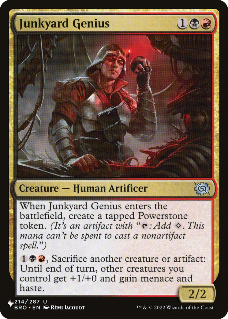 Junkyard Genius [The List] | Jomio and Rueliete's Cards and Comics
