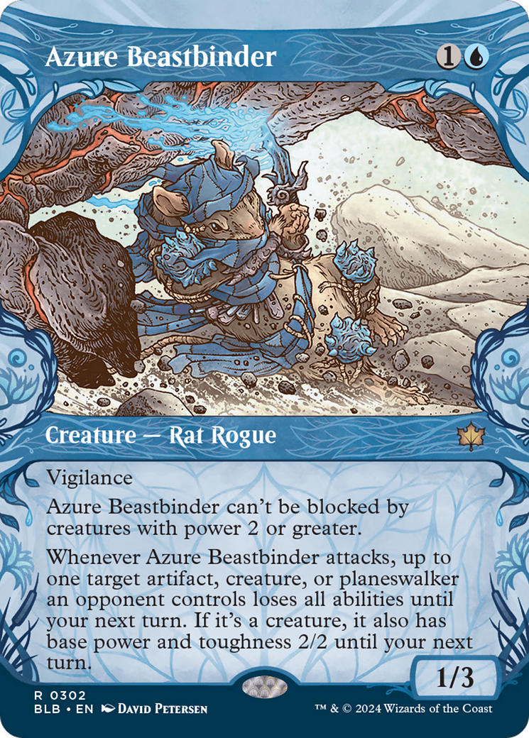 Azure Beastbinder (Showcase) [Bloomburrow] | Jomio and Rueliete's Cards and Comics