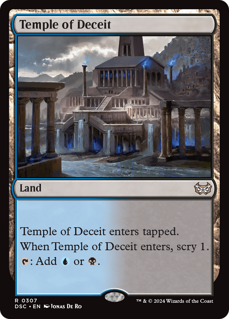 Temple of Deceit [Duskmourn: House of Horror Commander] | Jomio and Rueliete's Cards and Comics