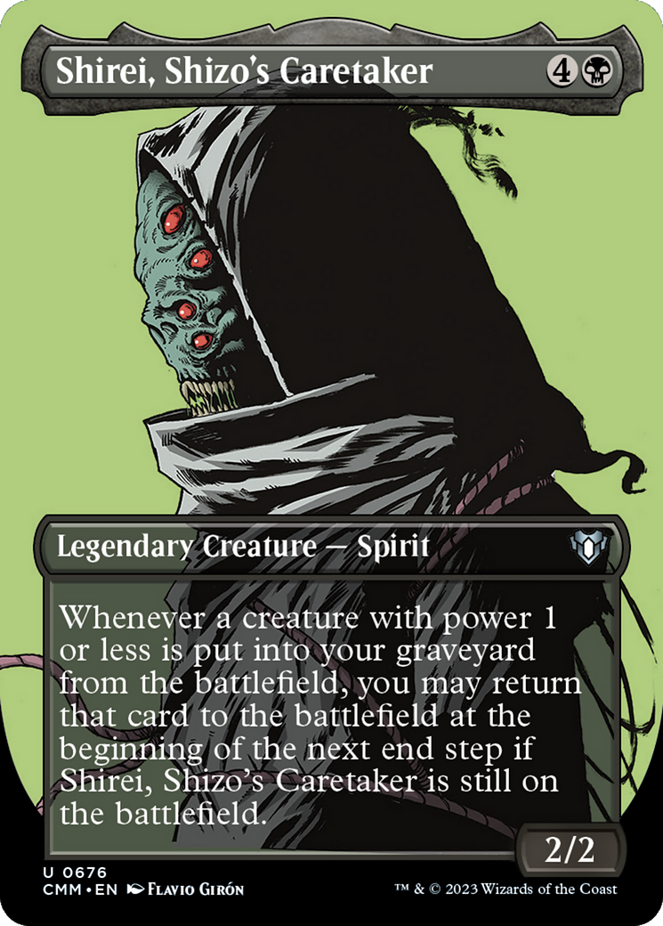Shirei, Shizo's Caretaker (Borderless Profile) [Commander Masters] | Jomio and Rueliete's Cards and Comics