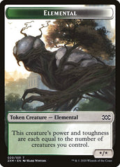 Ape // Elemental Double-Sided Token [Double Masters Tokens] | Jomio and Rueliete's Cards and Comics