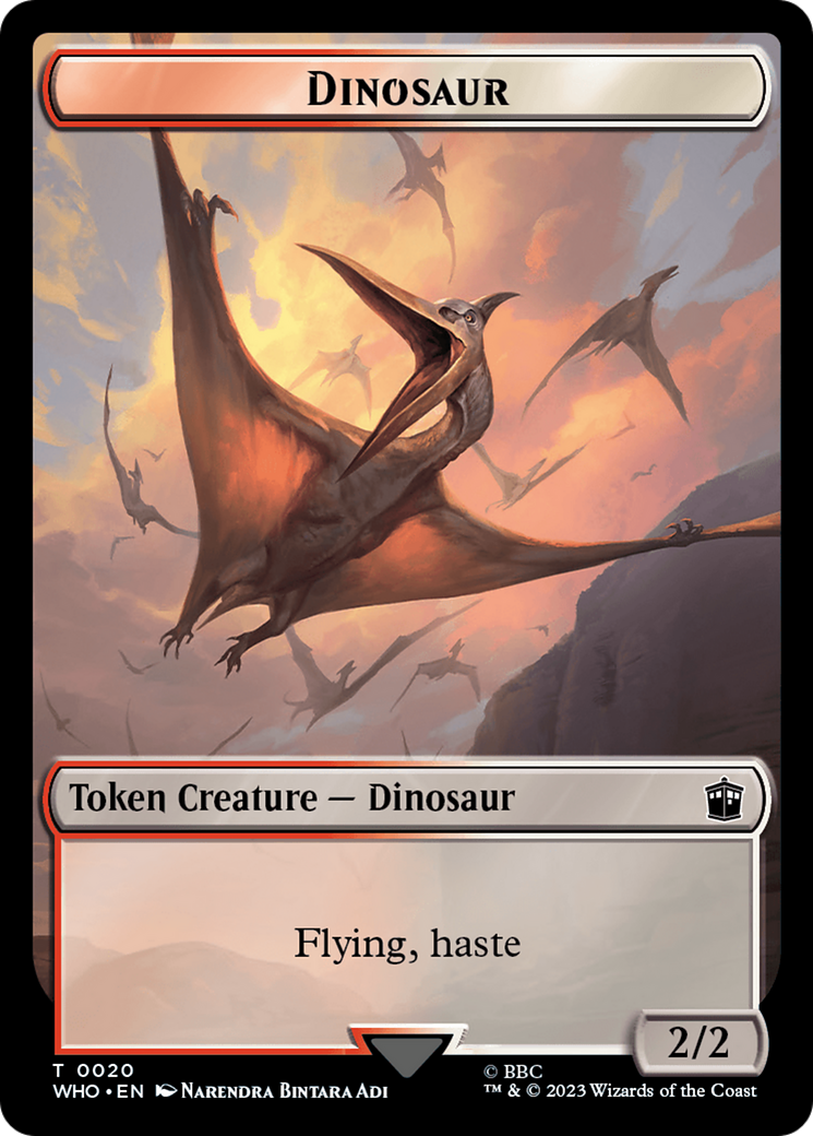 Dalek // Dinosaur Double-Sided Token [Doctor Who Tokens] | Jomio and Rueliete's Cards and Comics
