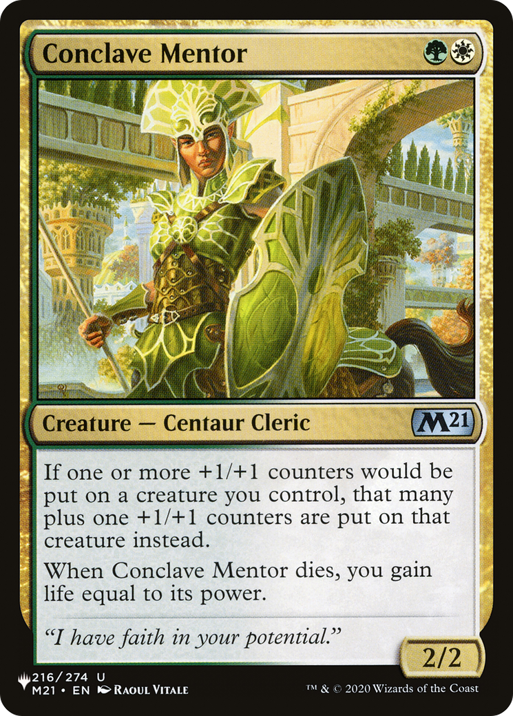 Conclave Mentor [The List] | Jomio and Rueliete's Cards and Comics