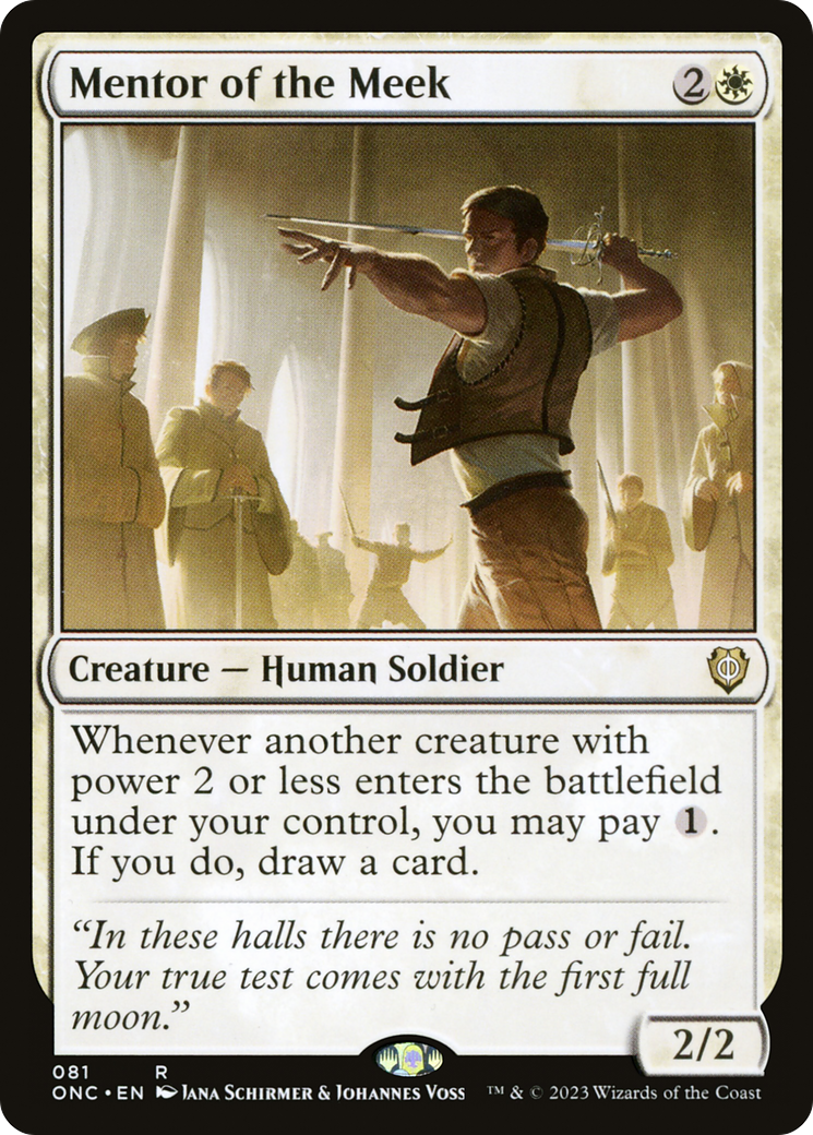Mentor of the Meek [Phyrexia: All Will Be One Commander] | Jomio and Rueliete's Cards and Comics