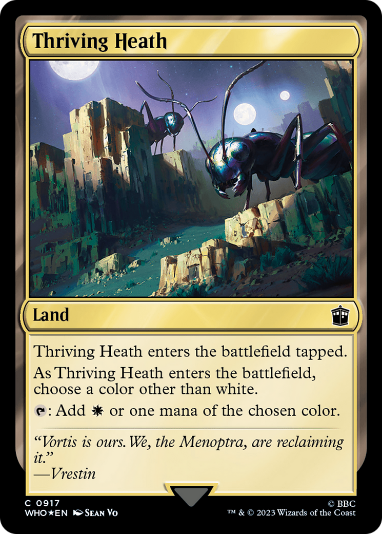 Thriving Heath (Surge Foil) [Doctor Who] | Jomio and Rueliete's Cards and Comics
