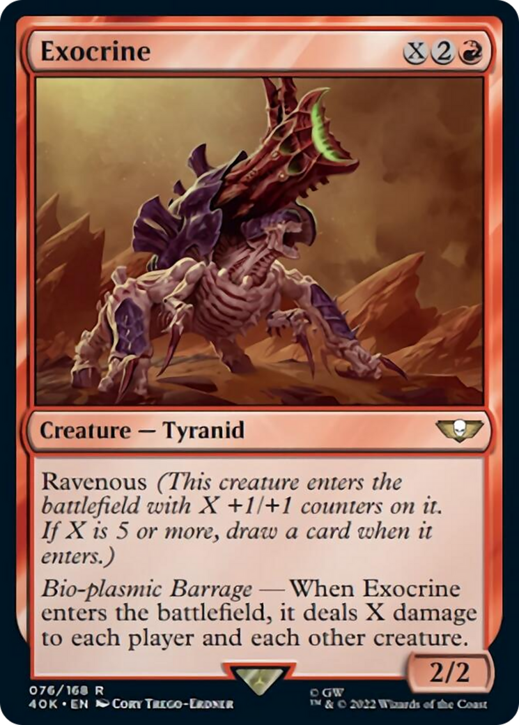 Exocrine [Warhammer 40,000] | Jomio and Rueliete's Cards and Comics