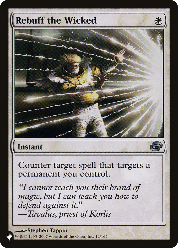 Rebuff the Wicked [The List] | Jomio and Rueliete's Cards and Comics