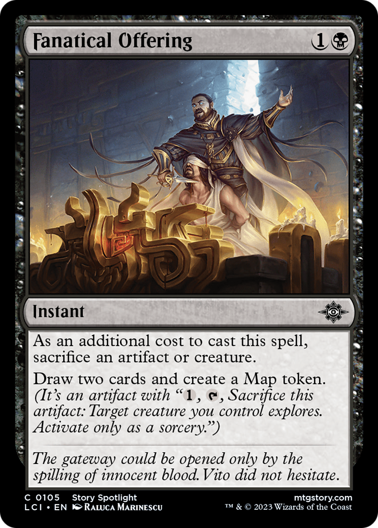 Fanatical Offering [The Lost Caverns of Ixalan] | Jomio and Rueliete's Cards and Comics