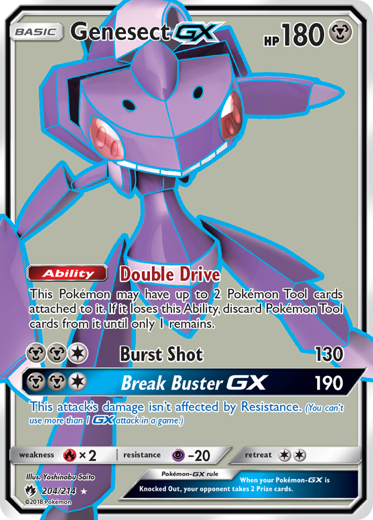 Genesect GX (204/214) [Sun & Moon: Lost Thunder] | Jomio and Rueliete's Cards and Comics