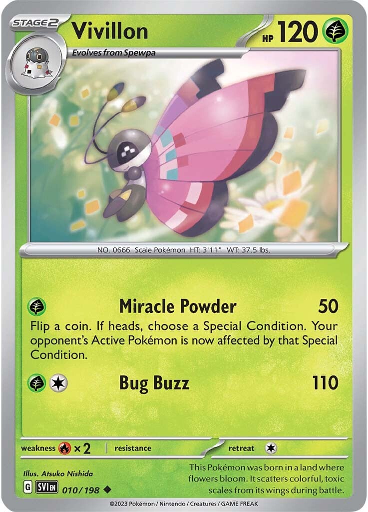 Vivillon (010/198) [Scarlet & Violet: Base Set] | Jomio and Rueliete's Cards and Comics