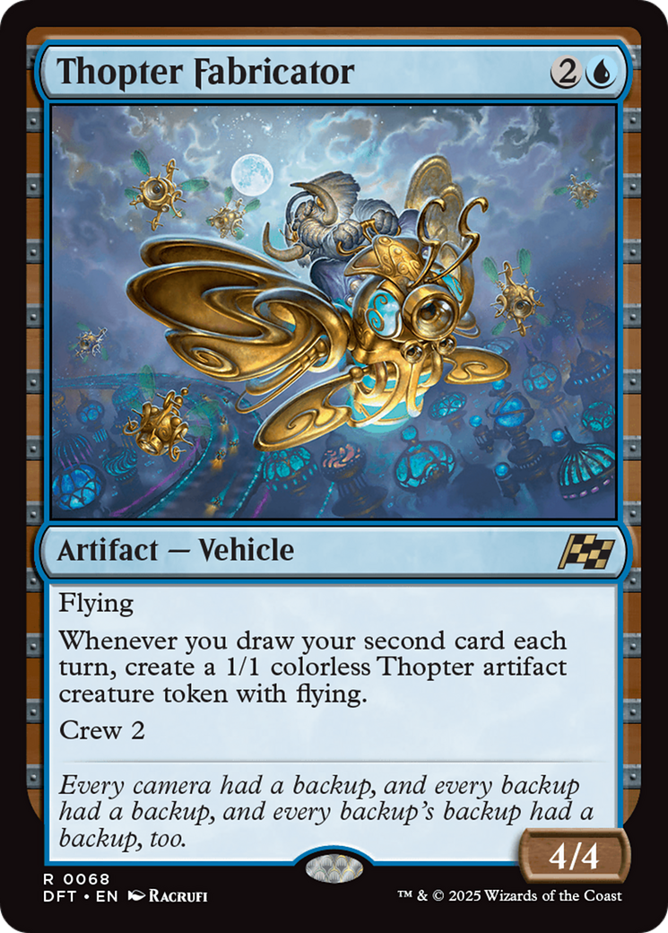 Thopter Fabricator [Aetherdrift] | Jomio and Rueliete's Cards and Comics