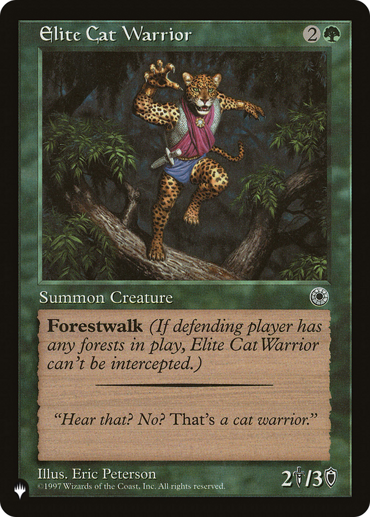 Elite Cat Warrior (Flavor Text) [The List] | Jomio and Rueliete's Cards and Comics
