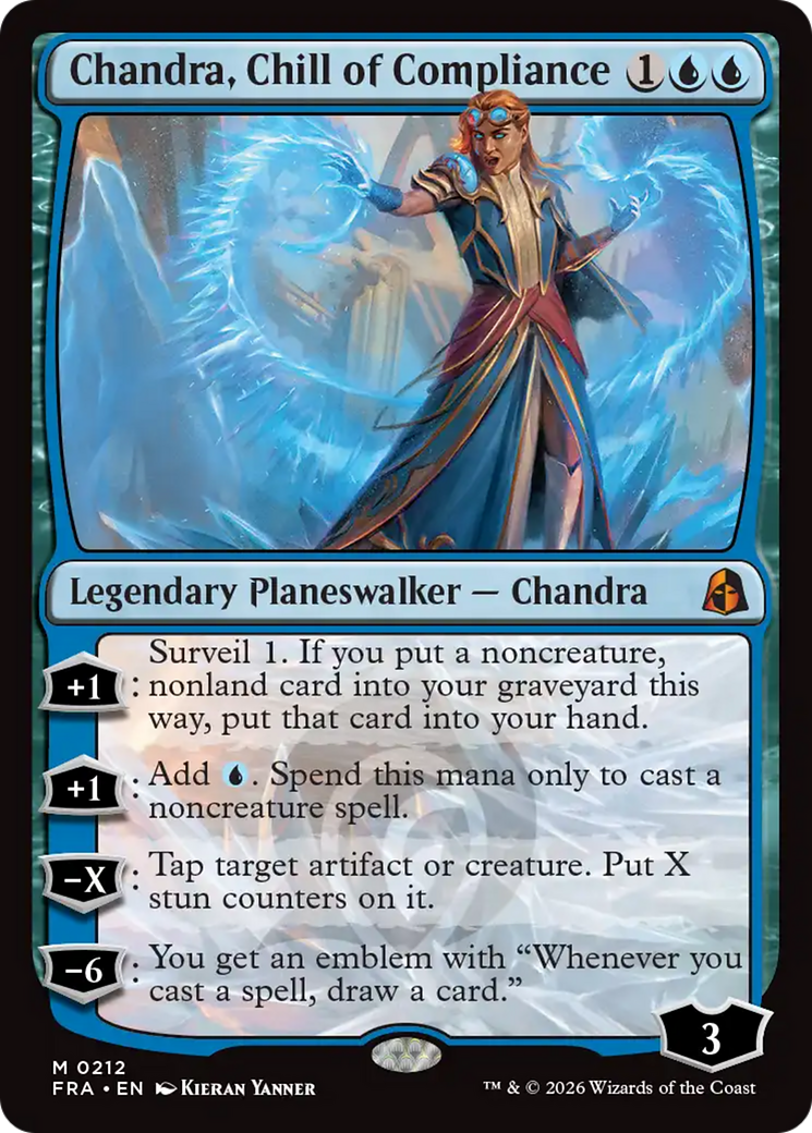 Chandra, Chill of Compliance [Reality Fracture] | Jomio and Rueliete's Cards and Comics