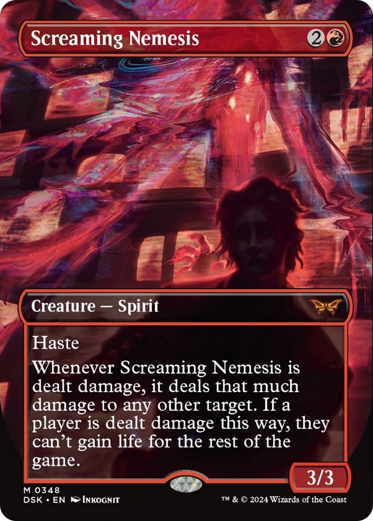 Screaming Nemesis (Borderless) [Duskmourn: House of Horror] | Jomio and Rueliete's Cards and Comics
