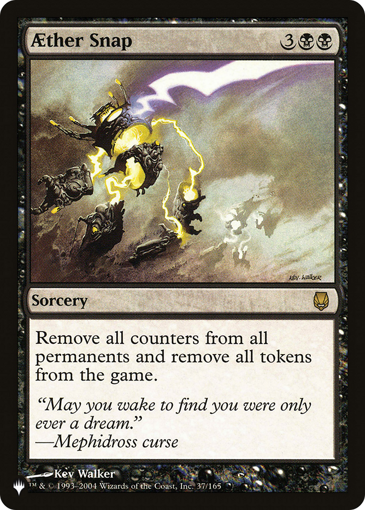 Aether Snap [The List] | Jomio and Rueliete's Cards and Comics