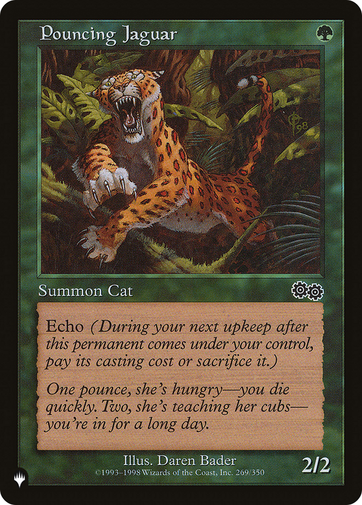 Pouncing Jaguar [The List] | Jomio and Rueliete's Cards and Comics