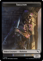 Detective // Skeleton Double-Sided Token [Murders at Karlov Manor Tokens] | Jomio and Rueliete's Cards and Comics