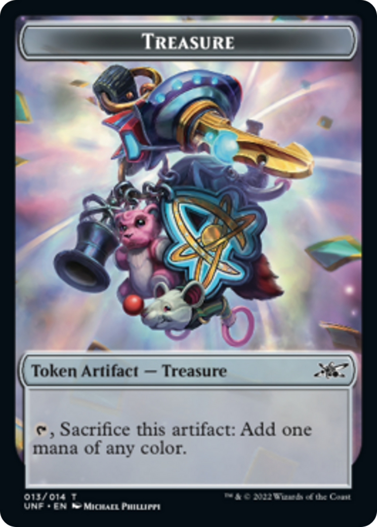 Teddy Bear // Treasure (013) Double-Sided Token [Unfinity Tokens] | Jomio and Rueliete's Cards and Comics