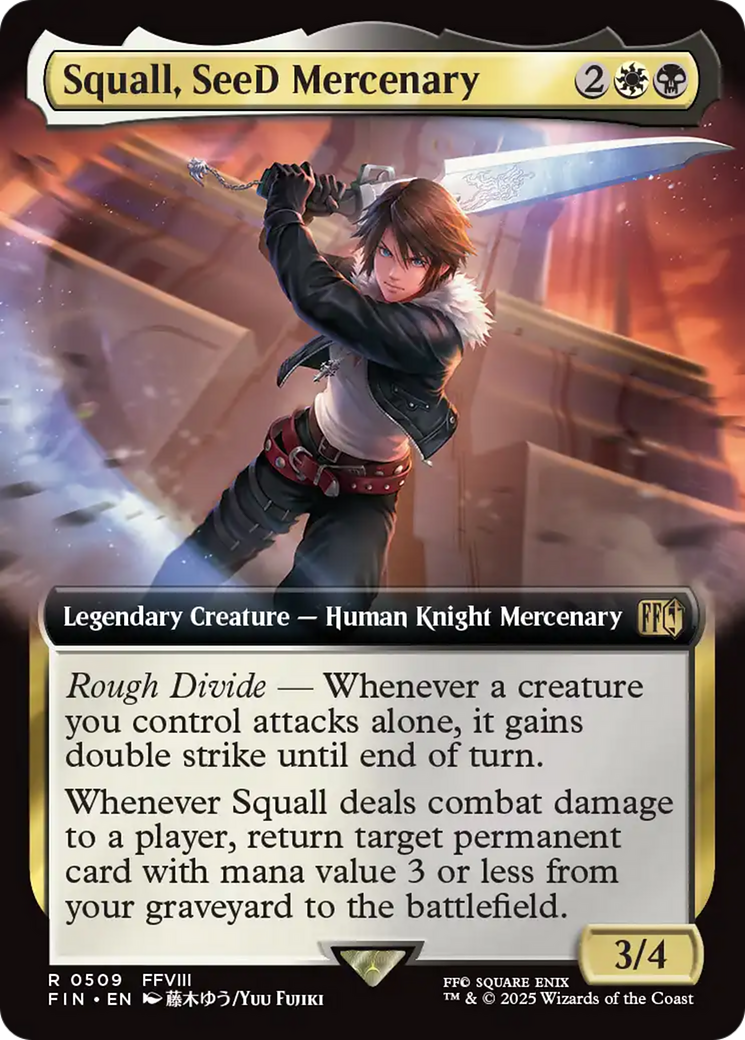 Squall, SeeD Mercenary (Extended Art) [FINAL FANTASY] | Jomio and Rueliete's Cards and Comics