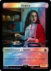 Human (0037) // Mark of the Rani Double-Sided Token (Surge Foil) [Doctor Who Tokens] | Jomio and Rueliete's Cards and Comics