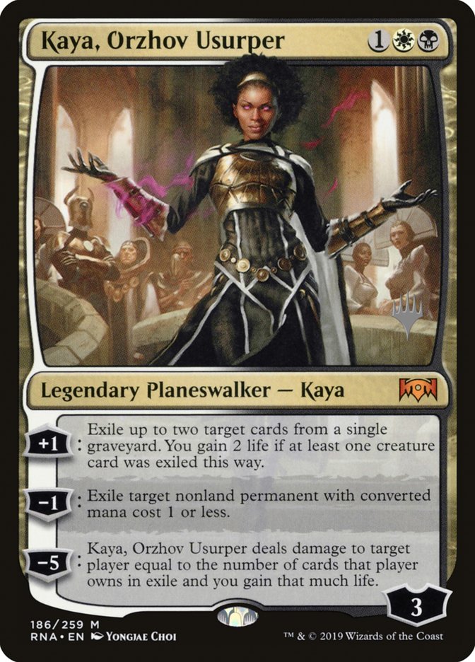 Kaya, Orzhov Usurper (Promo Pack) [Ravnica Allegiance Promos] | Jomio and Rueliete's Cards and Comics