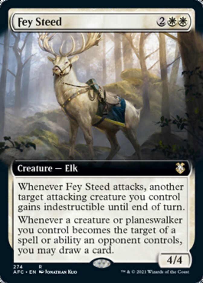 Fey Steed (Extended Art) [Dungeons & Dragons: Adventures in the Forgotten Realms Commander] | Jomio and Rueliete's Cards and Comics